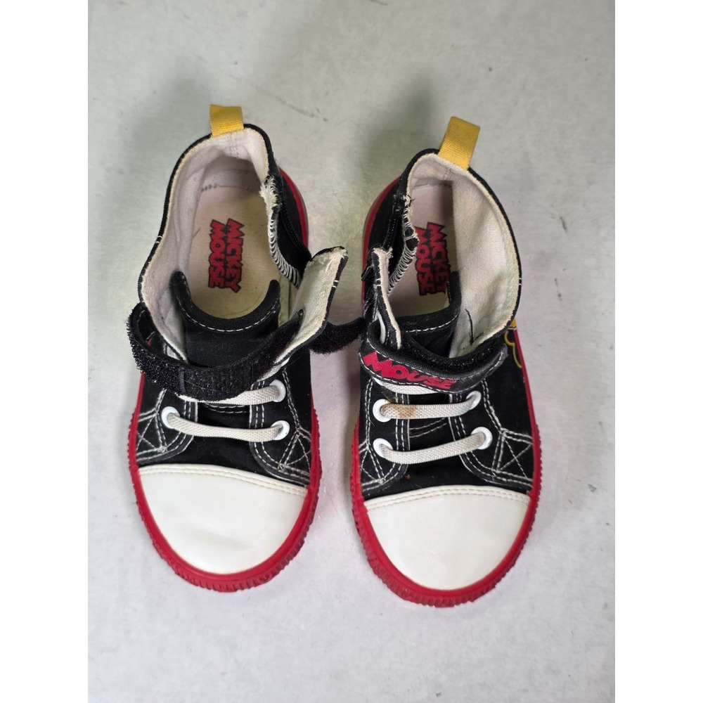 Disney Mickey Mouse Pluto Toddler High Top Sneakers Black Red Size 9 BTMC24AC005 - Picture 3 of 12